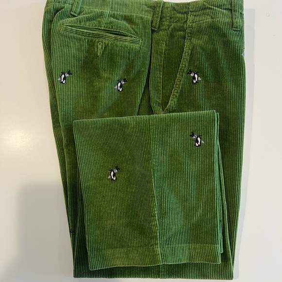 TWO PANTS: Men’s J Crew Corduroy GREEN and YELLOW. 32-32 and 33-32 - Picture 2 of 11